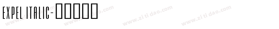 Expel Italic字体转换